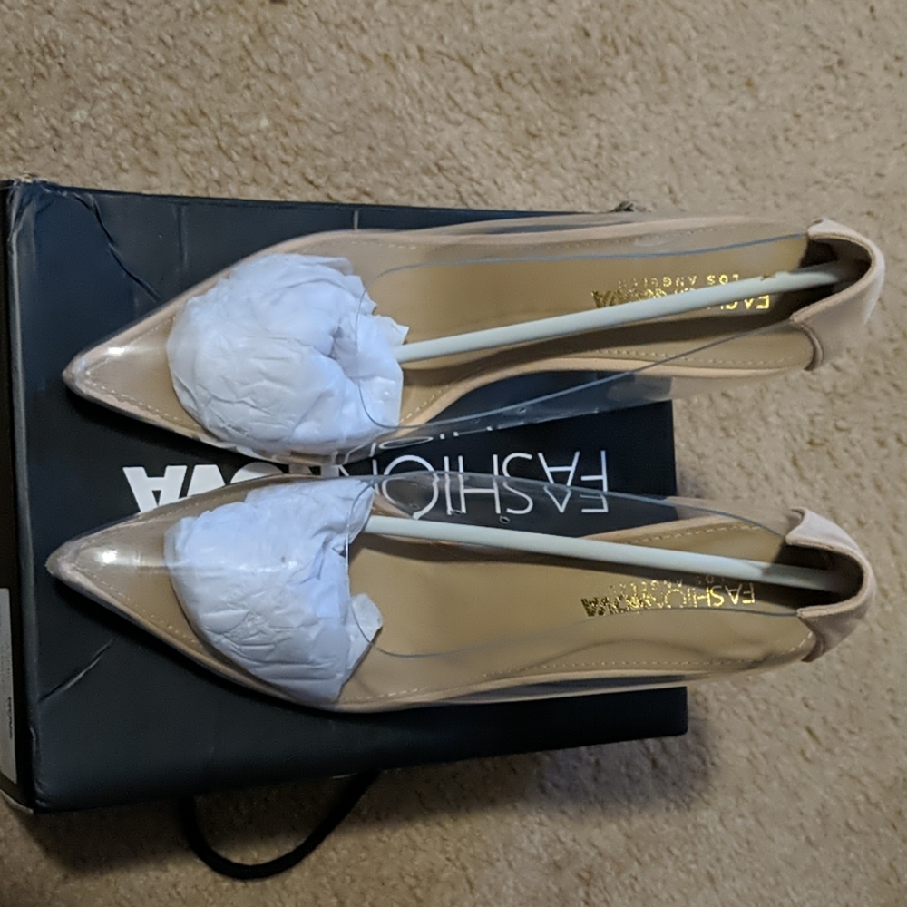 Clear wedge Heels